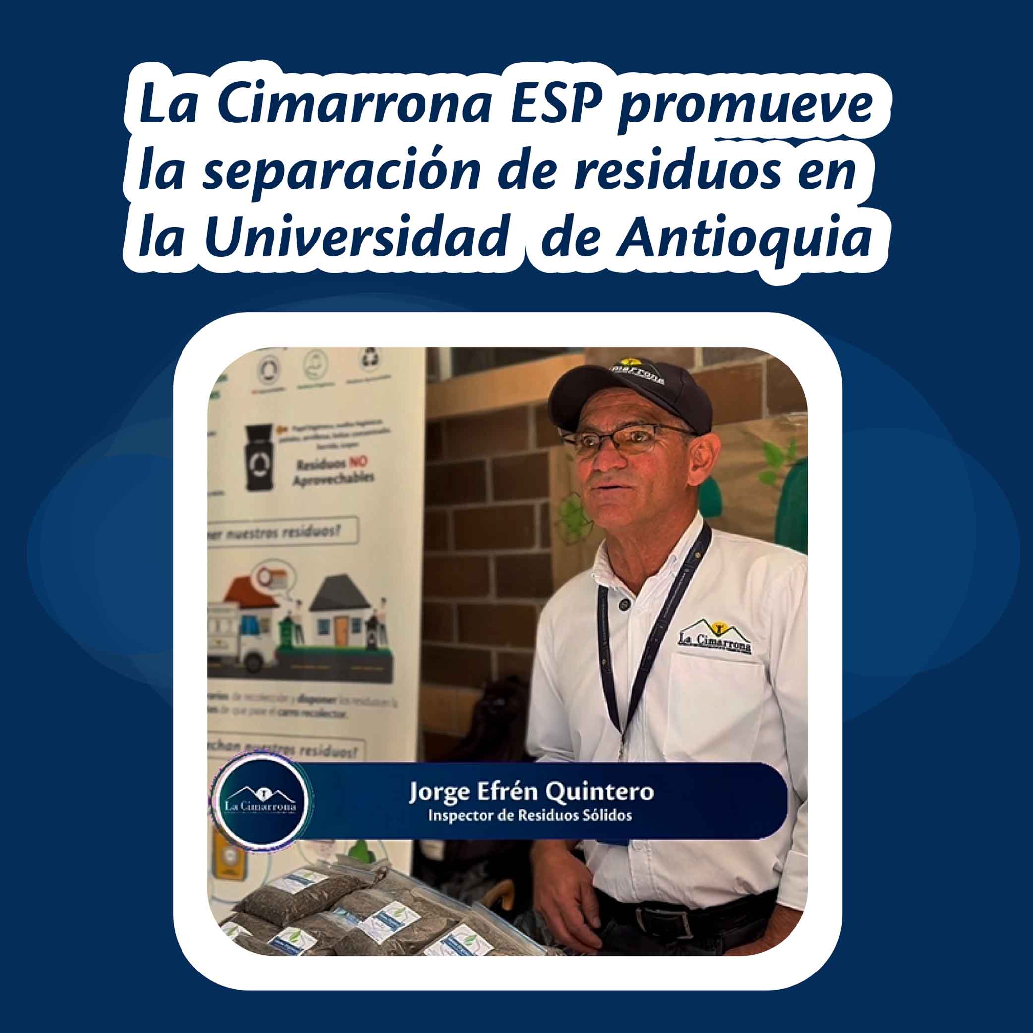 La Cimarrona ESP promueve  la separación de residuos en  la Universidad  de Antioquia
